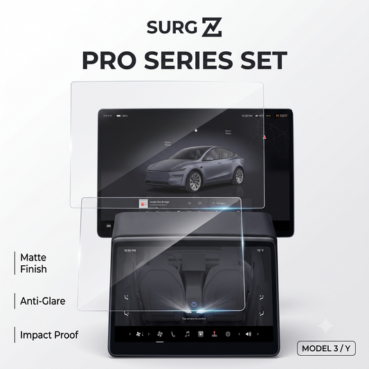 Tesla Model 3 / Y / YL Tempered Glass Screen Protector – Front & Rear Display Protection