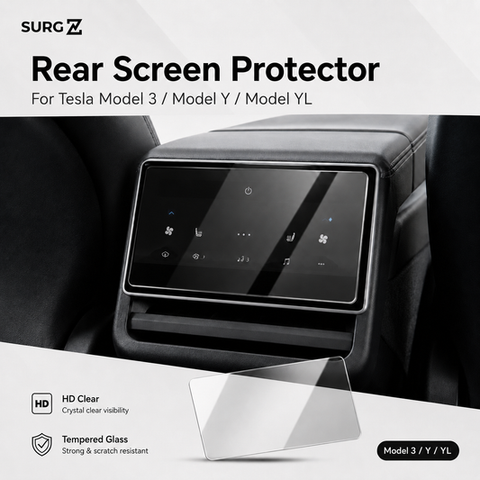 Tesla Model 3 / Y / YL Tempered Glass Screen Protector – Front & Rear Display Protection